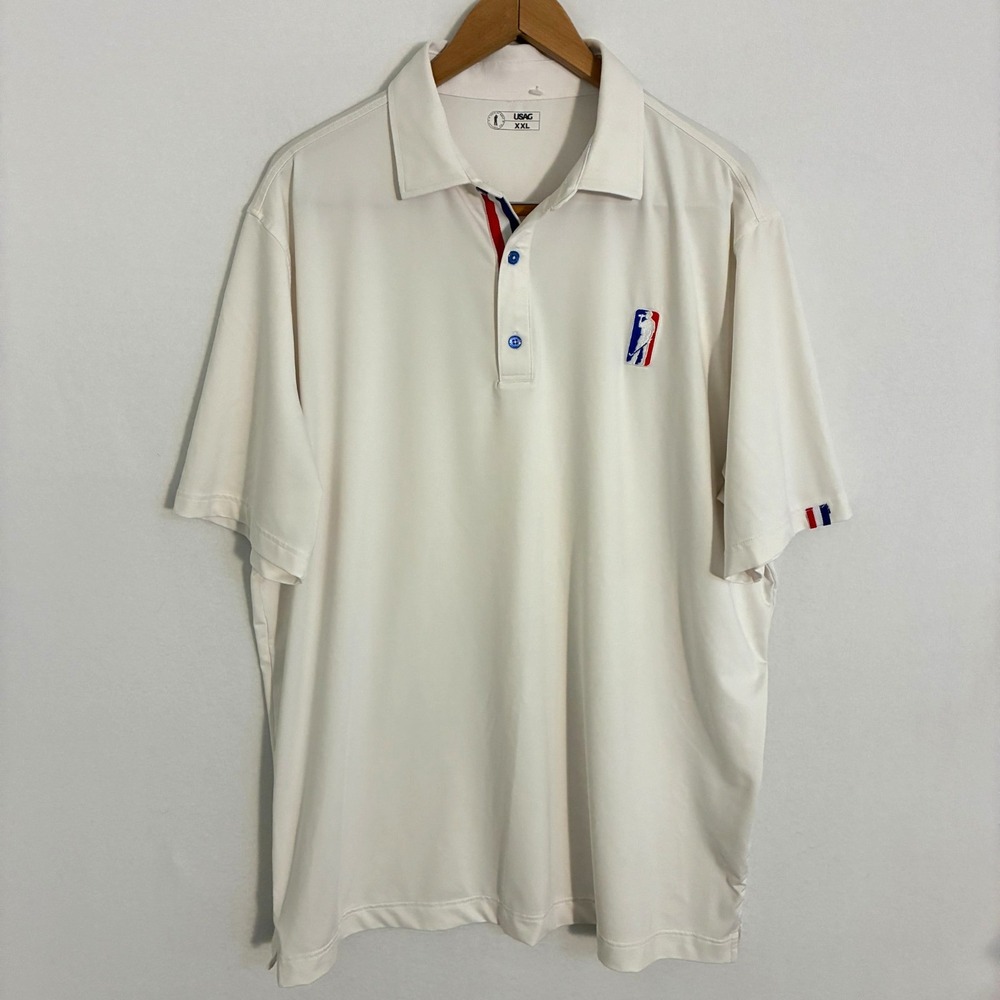 U Suck At Golf Polo Shirt Men's 2XL Short Sleeve Embroidered Logo Performance